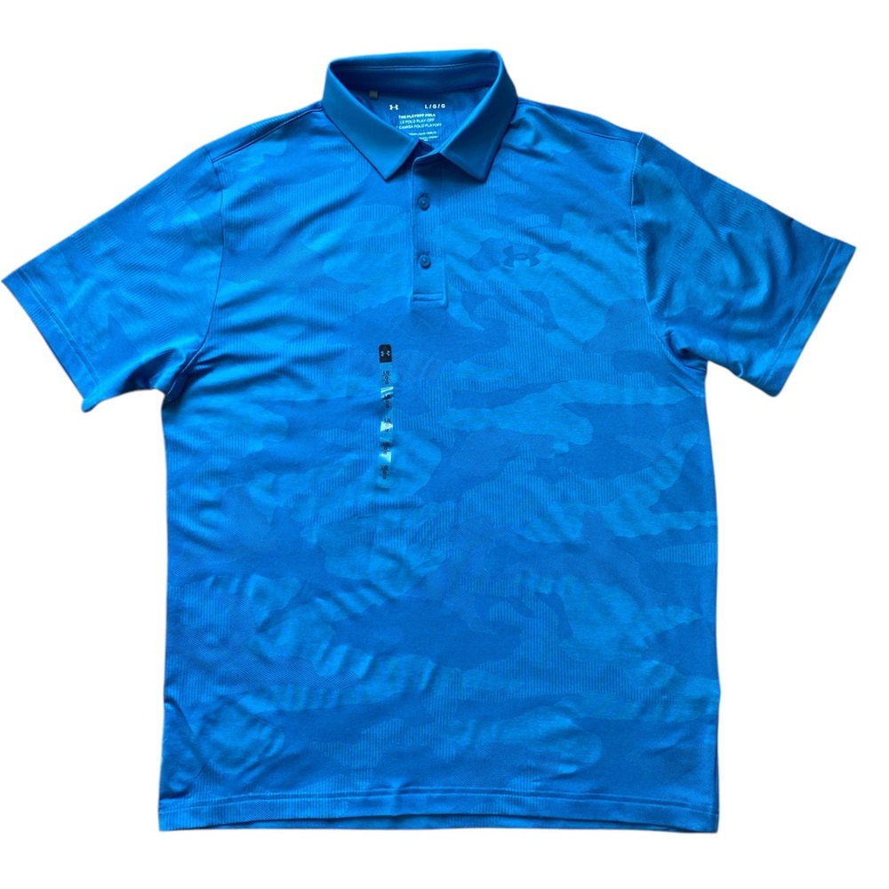 NWOT Men’s Under Armour Blue Playoff Polo